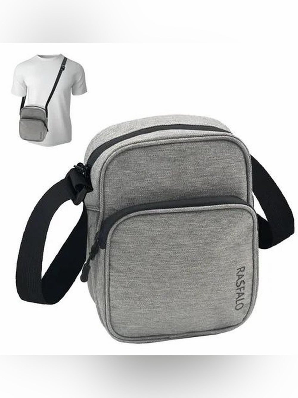 Men’s Grey Crossbody Bag